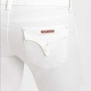 Hudson Collin Skinny White Stretch Jeans Size 25